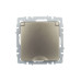 BRITE Розетка 1-местная с заземлением с защитными шторками и крышкой 16А IP20 РСбш10-3-БрШ шампань IEK