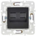 SKANDY Розетка компьютерная двойная RJ45 кат.5E SK-K03Bl черный IEK