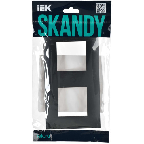 SKANDY Рамка 2-местная SK-F02G графит IEK