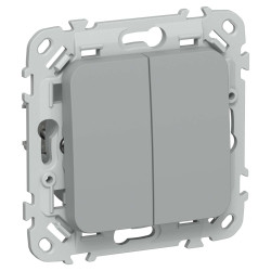 FLITE Выключатель жалюзи с блокировкой 10А ВЖ42-2-0-ФлС серый IEK