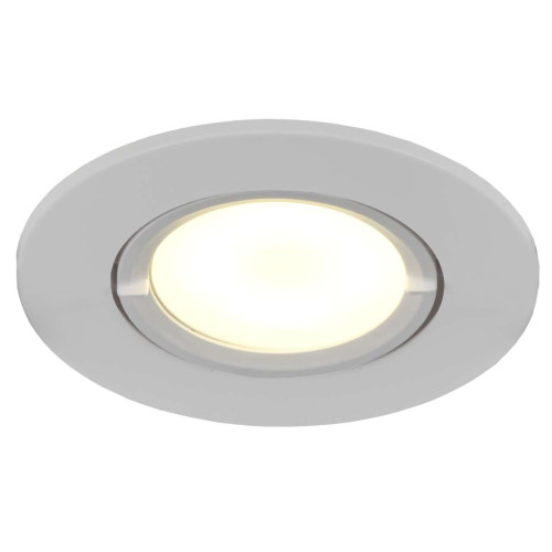 Светильник 4105 встраиваемый под лампу MR16 круг пластиковый белый IEK