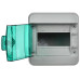 TEKFOR Корпус пластиковый КМПн-6 IP65 зеленая прозрачная дверь IEK