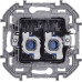 INSPIRIA Розетка компьютерная двойная RJ45 категория 6 UTP антрацит