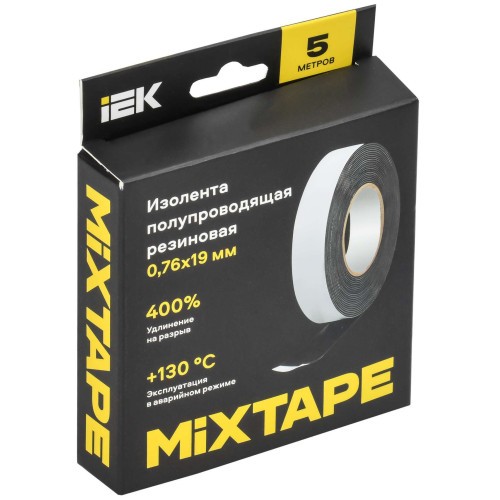 MIXTAPE PRO Изолента полупроводящая резиновая 0,76х19мм 5м 13 IEK