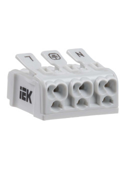 Клемма пружинная соединительная КСП3-L+N+PE IEK