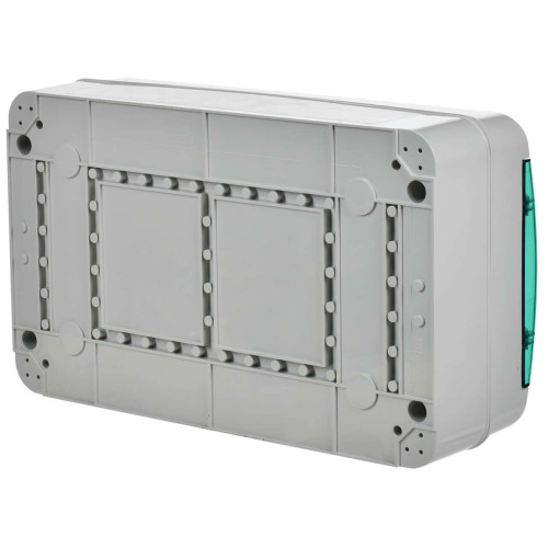 TEKFOR Корпус пластиковый КМПн-18 IP65 зеленая прозрачная дверь IEK