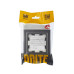 BRITE Рамка 1-местная IP44 РУ-1-БрС-44 сталь IEK