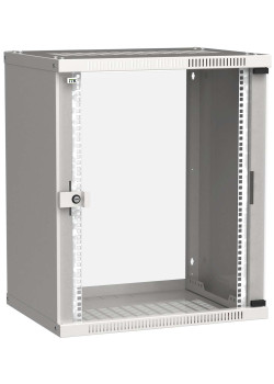 ITK Шкаф настенный LINEA WE 15U 600х450мм дверь стекло серый