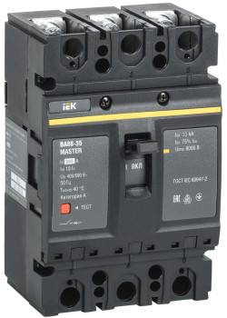 Выключатель автоматический ВА88-35 3Р 200А 35кА MASTER IEK