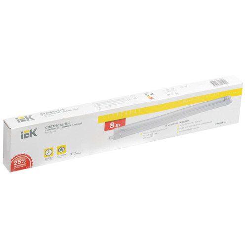 Светильник ЛПО2004B 8Вт 230В T4/G5 IEK