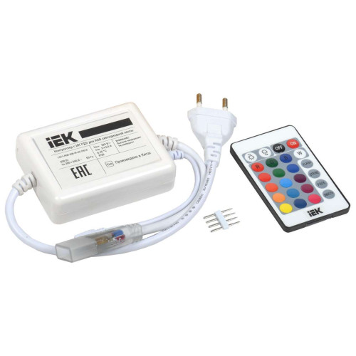 Контроллер с ПДУ ИК RGB 3 канала 220В 1А 500Вт IEK