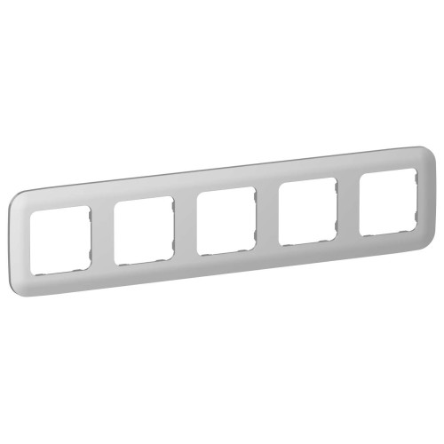 FLITE Рамка 5-местная РУ-5-А-ФлА алюминий IEK