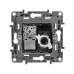 ETIKA Розетка двойная RJ11+RJ45 кат.5E UTP антрацит