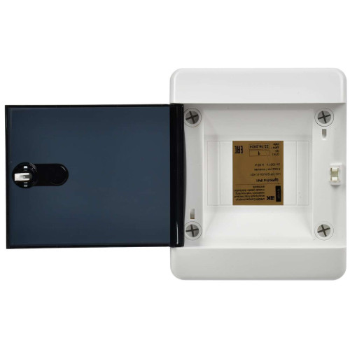 UNION Compact Корпус пластиковый ЩРН-П-4 IP41 черная прозрачная дверь IEK