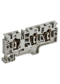ARMAFIX Клемма пружинная CX10-3 10мм2 трехконтактная серая IEK