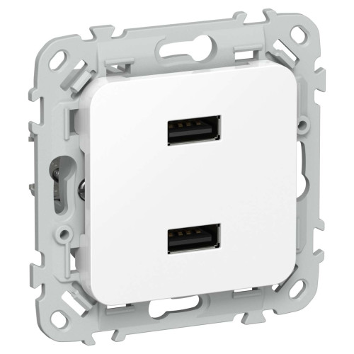 FLITE Розетка USB A+A 3,1А РЮ-2-ФлБ белый IEK