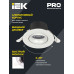 PRO Светильник светодиодный поворотный ДВО 1813 9Вт 4000К IP20 круг белый IEK