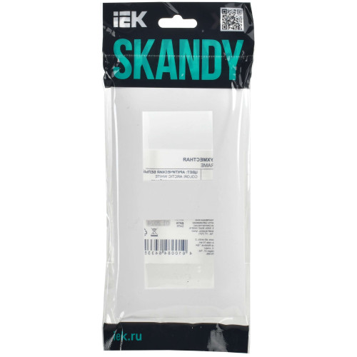 SKANDY Рамка 2-местная SK-F02W арктический белый IEK