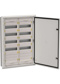 TITAN 5 Корпус металлический ЩРв-120 (2х60) 880х625х130мм IP31 серый (одна дверь) IEK