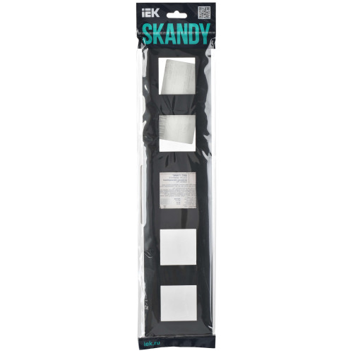 SKANDY Рамка 5-местная SK-F05G графит IEK