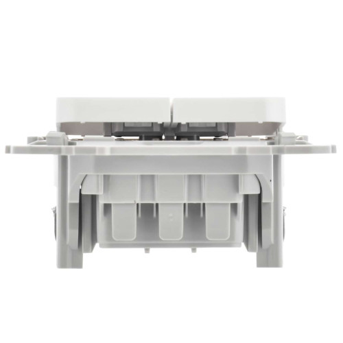 FLITE Выключатель 2-клавишный 10А ВС12-1-0-ФлБ белый IEK