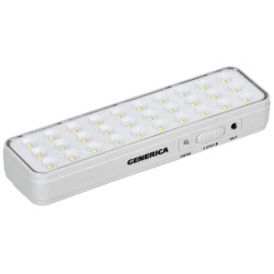 Светильник светодиодный аккумуляторный ДБА 1030 непостоянного действия 30LED 5ч 3Вт GENERICA