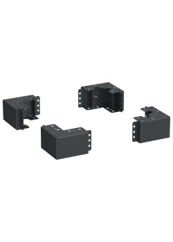 ITK LINEA S Уголок цоколя h=100мм черный (4шт/компл)