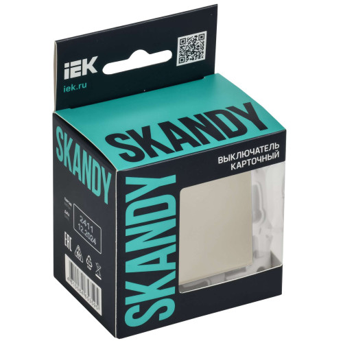 SKANDY Выключатель карточный 30А SK-V15B бежевый IEK