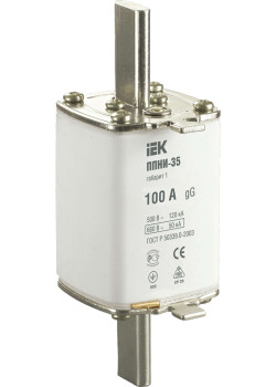 Плавкая вставка предохранителя ППНИ-35 габарит 1 100А IEK