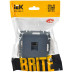 BRITE Розетка компьютерная RJ45 кат.6 РК11-БрМ маренго IEK