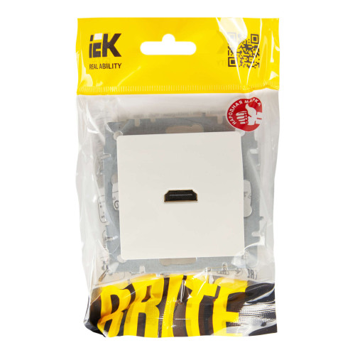 BRITE Розетка HDMI РHDMI-0-БрБ белый IEK