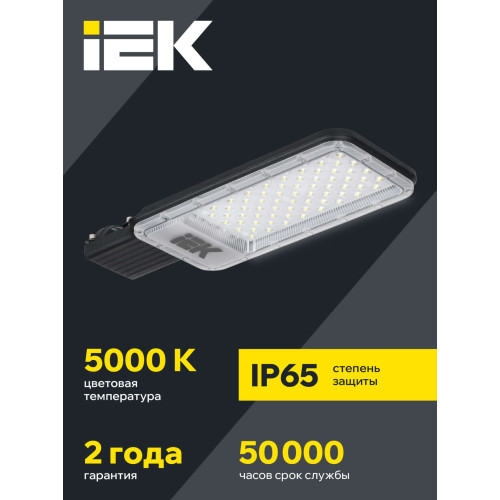 Светильник светодиодный консольный ДКУ 1011-100Ш 5000К IP65 IEK