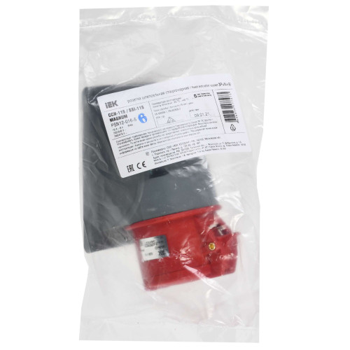 MAGNUM Розетка стационарная ССИ-115 16А-6ч/200/346-240/415В 3P+PE+N IP44 IEK