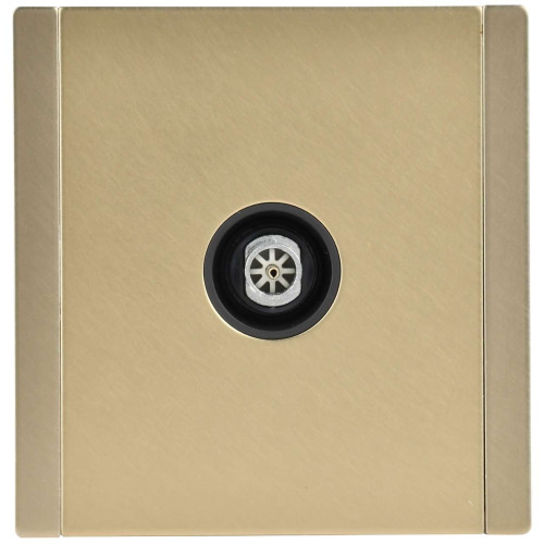 FORTE&PIANO Розетка TV оконечная FP628M металл шампань IEK