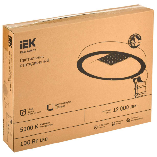 Светильник светодиодный консольный ДКУ Парк 2001-100Д 5000К IP65 IEK