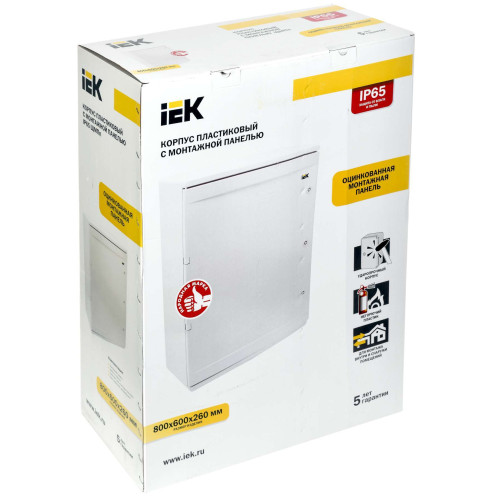 Корпус пластиковый ЩМПп 800х600х260мм УХЛ1 IP65 IEK