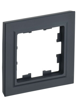 BRITE Рамка 1-местная РУ-1-БрГ графит IEK