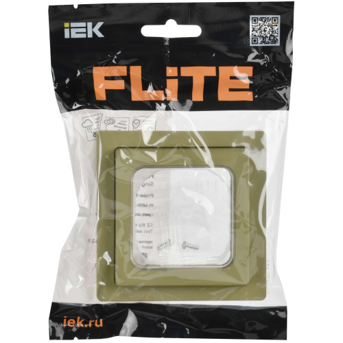 FLITE Рамка 1-местная IP55 Рпро-1-55-ФлО оливковый IEK FLITE Рамка 1-местная IP55 Рпро-1-55-ФлО оливковый IEK