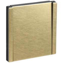 FORTE&PIANO Выключатель 1-клавишный проходной 10А FP603M металл шампань IEK