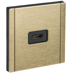 FORTE&PIANO Розетка HDMI FP640M металл шампань IEK