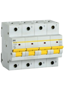 KARAT Автоматический выключатель ВА47-150 4P C 125А 15кА IEK