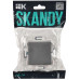 SKANDY Выключатель 1-клавишный с индикацией 10А SK-V07Gr серый IEK