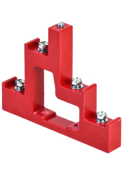 Изолятор ступенчатый ИС4-25/1-15 (4xМ6; 1xМ5) силовой с болтом IEK
