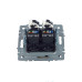 BRITE Розетка компьютерная двойная RJ45 кат.5E РК10-2-БрШ шампань IEK