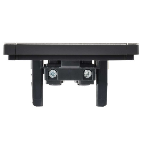 FORTE&PIANO Розетка 1-местная без заземления без защитных шторок винтовое крепление 10А FP618M металл шампань IEK