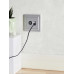 BRITE Розетка двойная TV+RJ45 кат.5E РТВ/РК12-БрА алюминий IEK