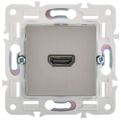 SKANDY Розетка HDMI SK-H01N металл никель IEK