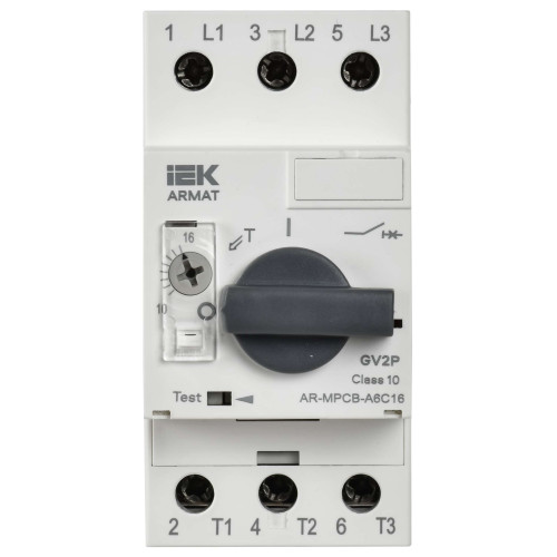 ARMAT Автоматический выключатель защиты двигателя A6 GV2P 10-16А IEK