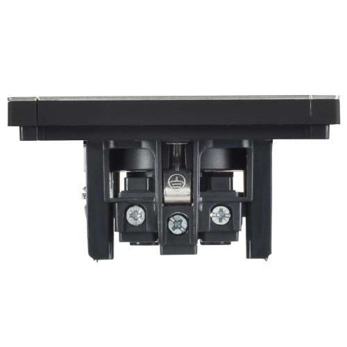 FORTE&PIANO Розетка 1-местная с заземлением с защитными шторками винтовое крепление 16А FP715M металл никель IEK