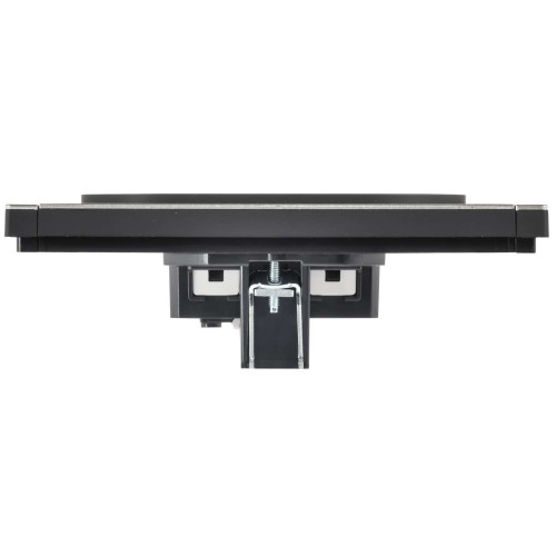 FORTE&PIANO Розетка 2-местная без заземления с защитными шторками безвинтовое крепление 10А FP625M металл шампань IEK